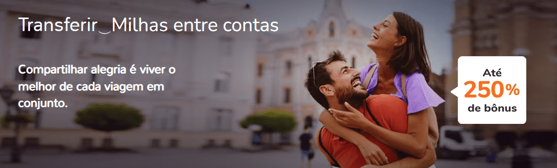 Receba até 250 de bônus Smiles transferindo milhas entre contas