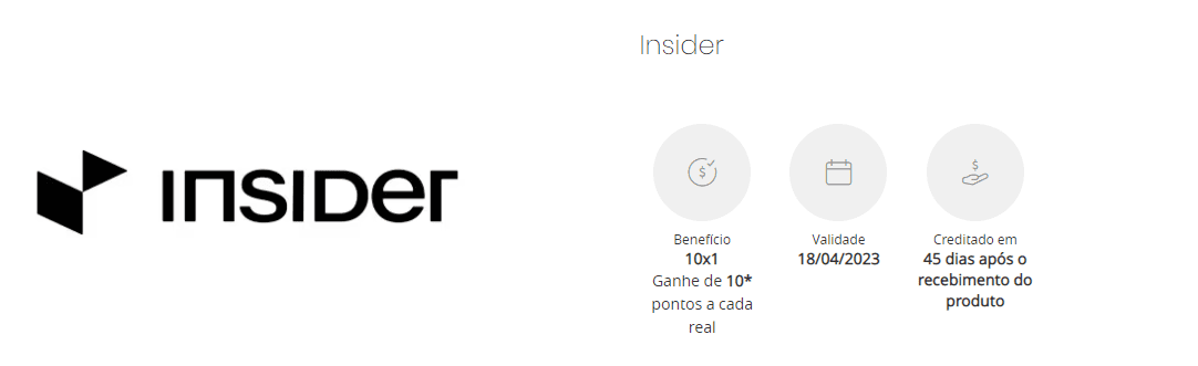 Ganhe Pontos Esfera A Cada R Em Compras Na Insider Imperio Das