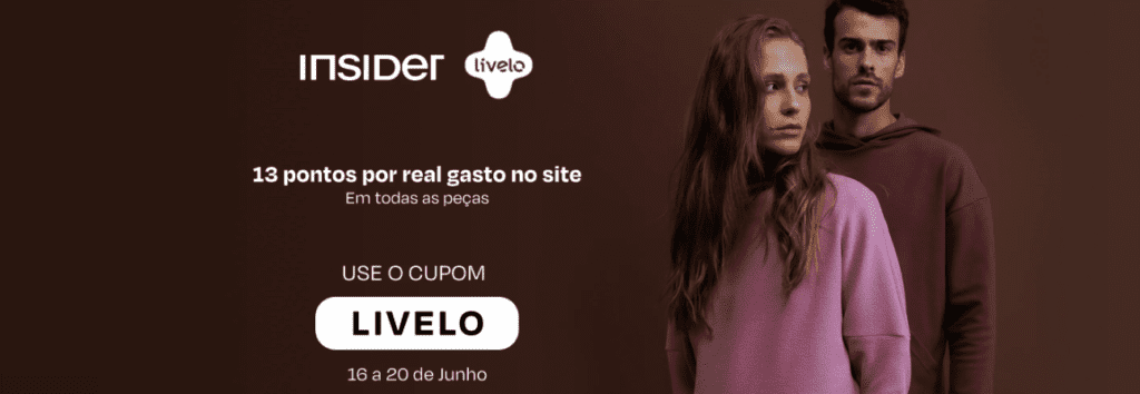 Receba Pontos Livelo A Cada R Em Compras Na Insider Imperio Das