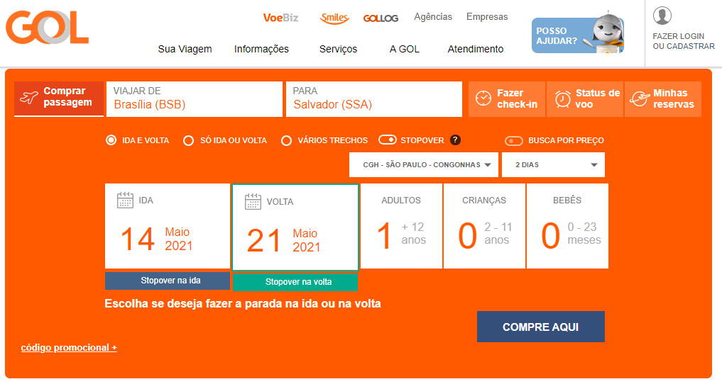Stopover GOL