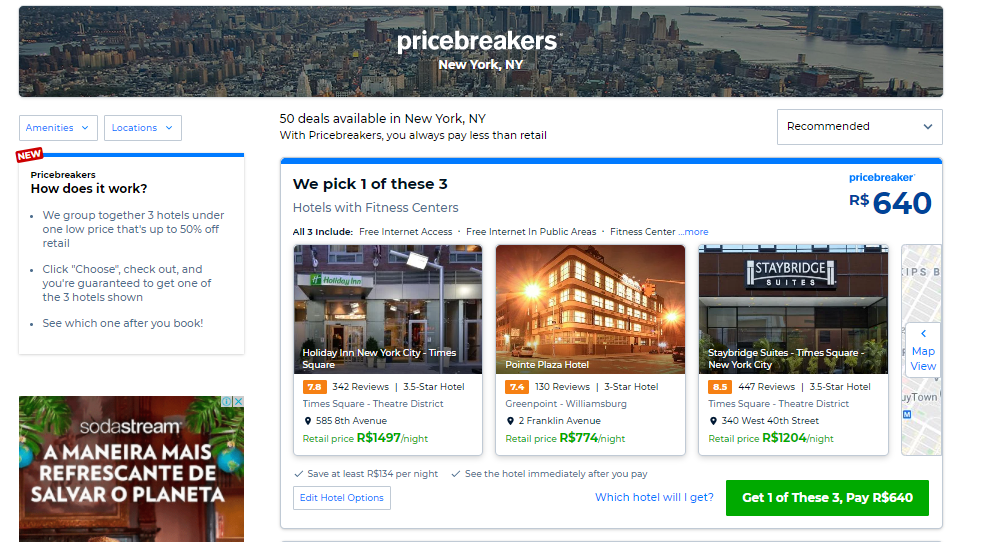 O Price Breakers é uma ferramenta que ajuda a encontrar diárias ainda mais baratas