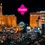 Visão de Las vegas com logo Livelo