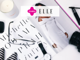 Revista Elle com logo da Livelo