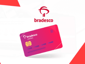 cartão de crédito com logo Bradesco
