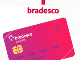 cartão de crédito com logo Bradesco