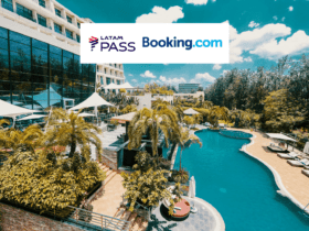hotel com logo Latam Pass e Booking 18 pontos Latam Pass