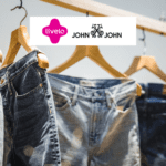 calças Jeans com logo Livelo e John John 8 pontos Livelo
