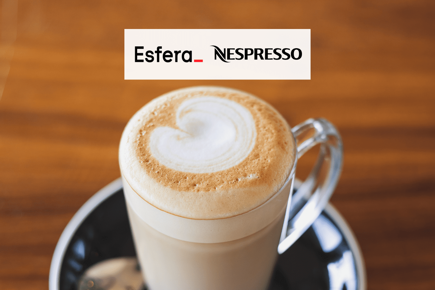 Xícara de café com logo Esfera e Nespresso até 12 pontos Esfera Nespresso