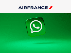 Logo do Whatsapp com a logo da companhia Air France