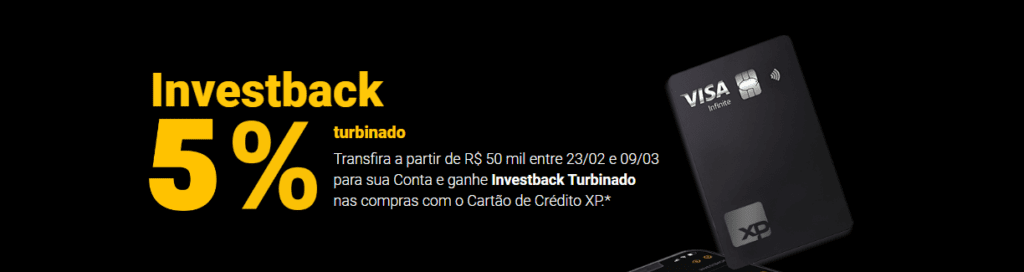 5% de Investback  na Xp e Rico