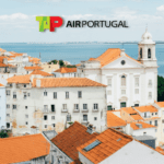 imagem de Lisboa com logo da Tap Air Portugal Stopover