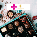 chocolates com logo Livelo e Stefan Behar 7 pontos Livelo Stefan Behar