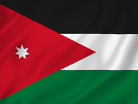 bandeira da Jordânia