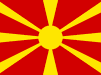 bandeira da Macedónia do Norte 