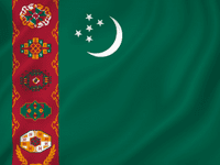 bandeira do Turcomenistão