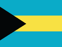 bandeira das  Bahamas