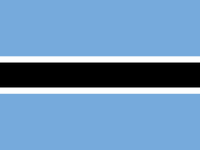 bandeira da  Botsuana
