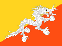bandeira de Butão