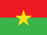 bandeira de Burkina Faso 