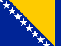 bandeira da Bósnia e Herzegovina