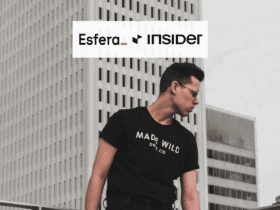 homem branco com roupa preta e logo Esfera e Insider 11 pontos Esfera