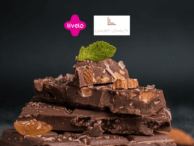 chocolate com logo Livelo e Luxury Loyalty 14 pontos Livelo