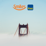 ponte do golden gate com logo Smiles e Itaú bônus Smiles