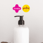 pote de produto cosmético com logo Livelo e Piatan 15 pontos Livelo