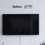 smart Tv com logo Esfera e Girafa 10 pontos Esfera