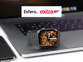 smartwatch com logo Esfera e Extra 10 pontos Esfera