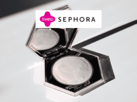 pó de maquiagem com logo Livelo e Sephora 7 pontos Livelo