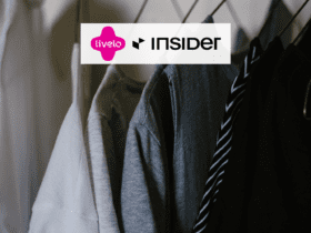 roupas em cabides com logo Livelo e Insider 14 pontos Livelo