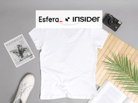roupa branca com logo esfera e insider 10 pontos esfera