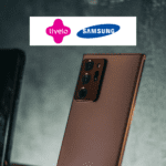 smartphone da samsung com logo livelo e Samsung 10 pontos Livelo