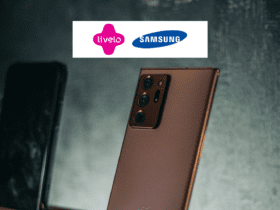 smartphone da samsung com logo livelo e Samsung 10 pontos Livelo