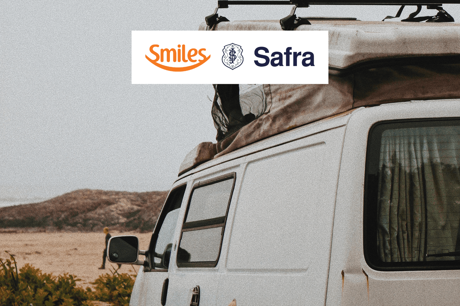 Motor Home com logo Smiles e Safra Bônus Smiles