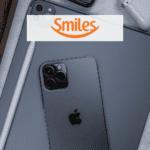 Iphone com logo Smiles pontos Smiles