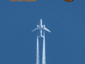 avião decolando com logo Gol e TAAG
