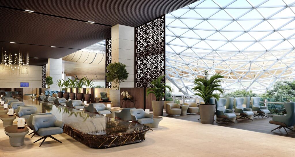 Sala Vip “Al Mourjan – The Garden” do Qatar Airways