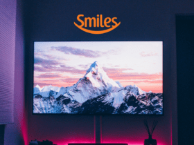 televisão com logo Smiles pontos Smiles