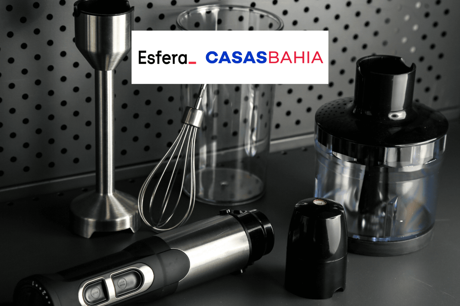 produtos eletrodomésticos com logo Esfera e Casas Bahia 7 pontos Esfera
