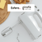 batedeira de comida branca com logo Esfera e Girafa Tech It Easy 10 pontos Esfera