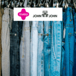 calças jeans com logo Livelo e John John 10 pontos Livelo
