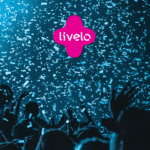confetes de festa com logo Livelo Festival de pontos Livelo