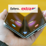 celular samsung com logo Esfera e Extra 10 pontos Esfera
