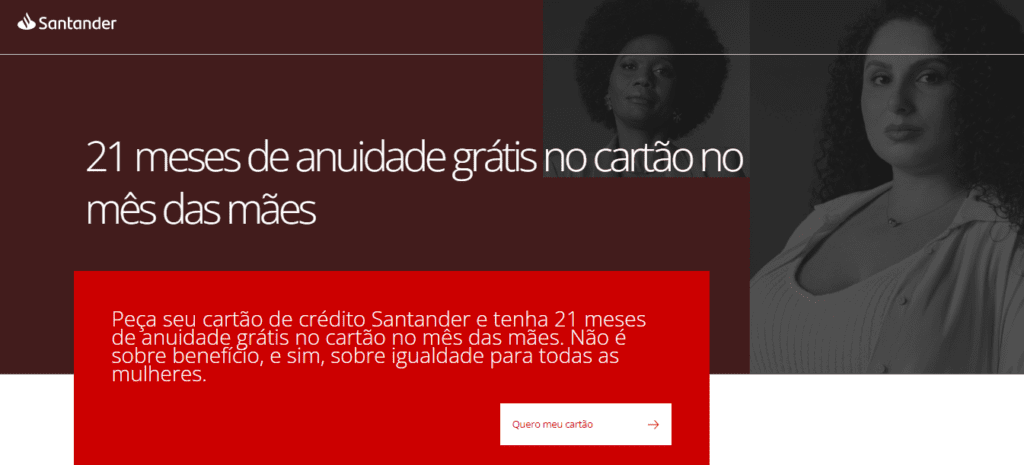 Promoção Santander no Mês das mães