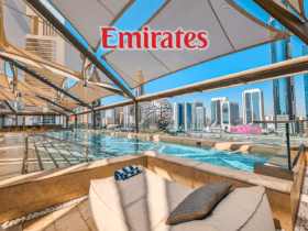 hotel em Dubai com cinco estrelas com logo Emirates