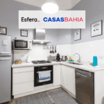cômodo de uma cozinha com logo Esfera e Casas bahia 6 pontos Esfera