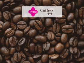 grãos de café com logo Livelo e Coffee++ 12 pontos Livelo