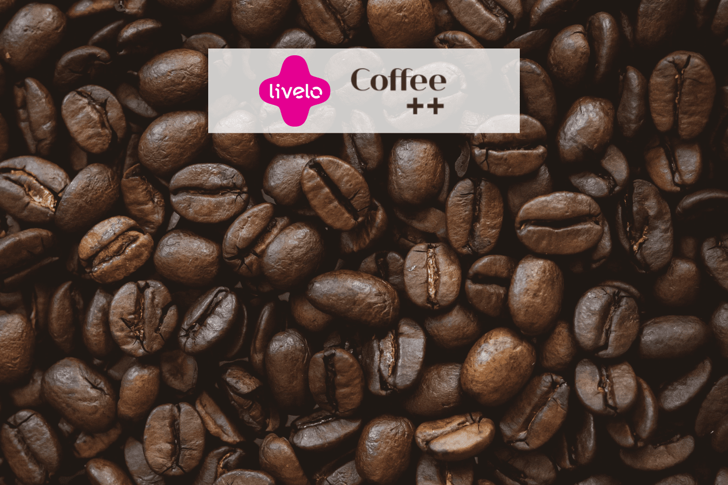 grãos de café com logo Livelo e Coffee++ 12 pontos Livelo